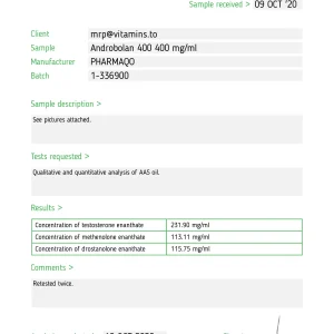 Alternative view of Androbolan 400 – Pharmaqo Labs