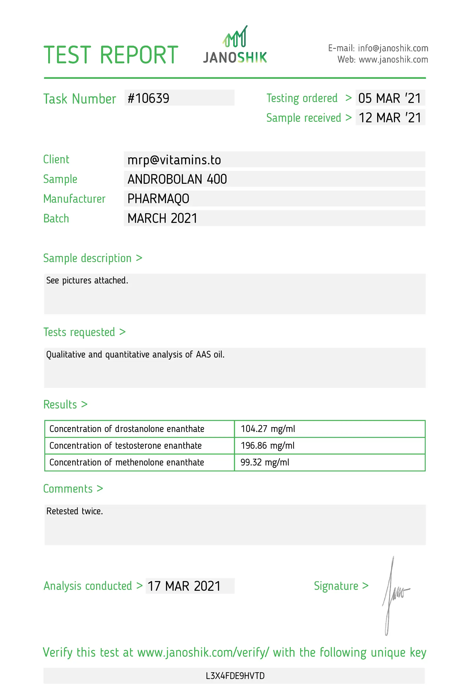 Androbolan 400 – Pharmaqo Labs – Image 4