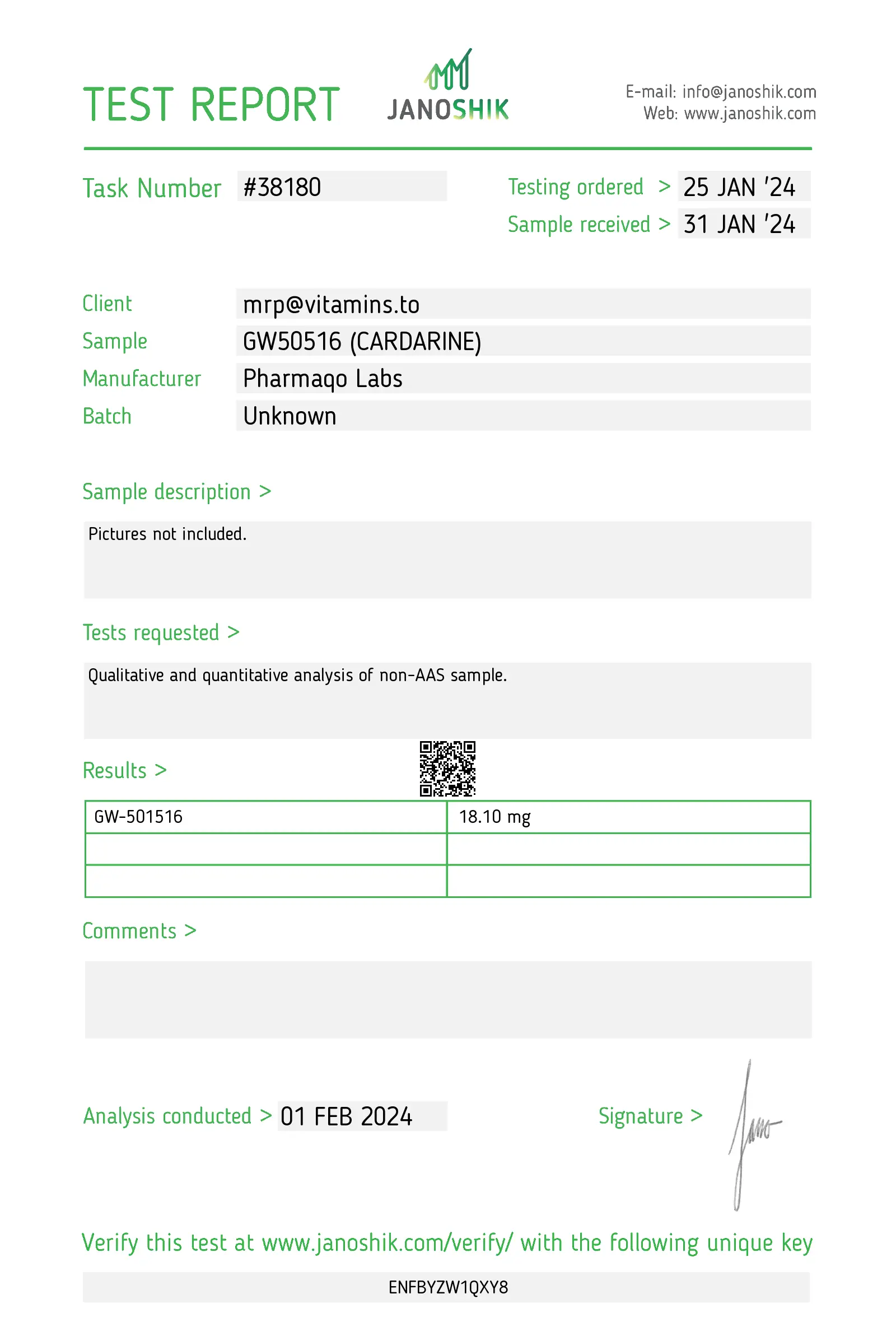 GW 501516 Cardarine 20mg | Pharmaqo Labs – Image 3