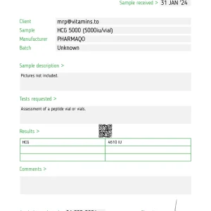 Alternative view of HCG 5000IU – Pharmaqo Labs