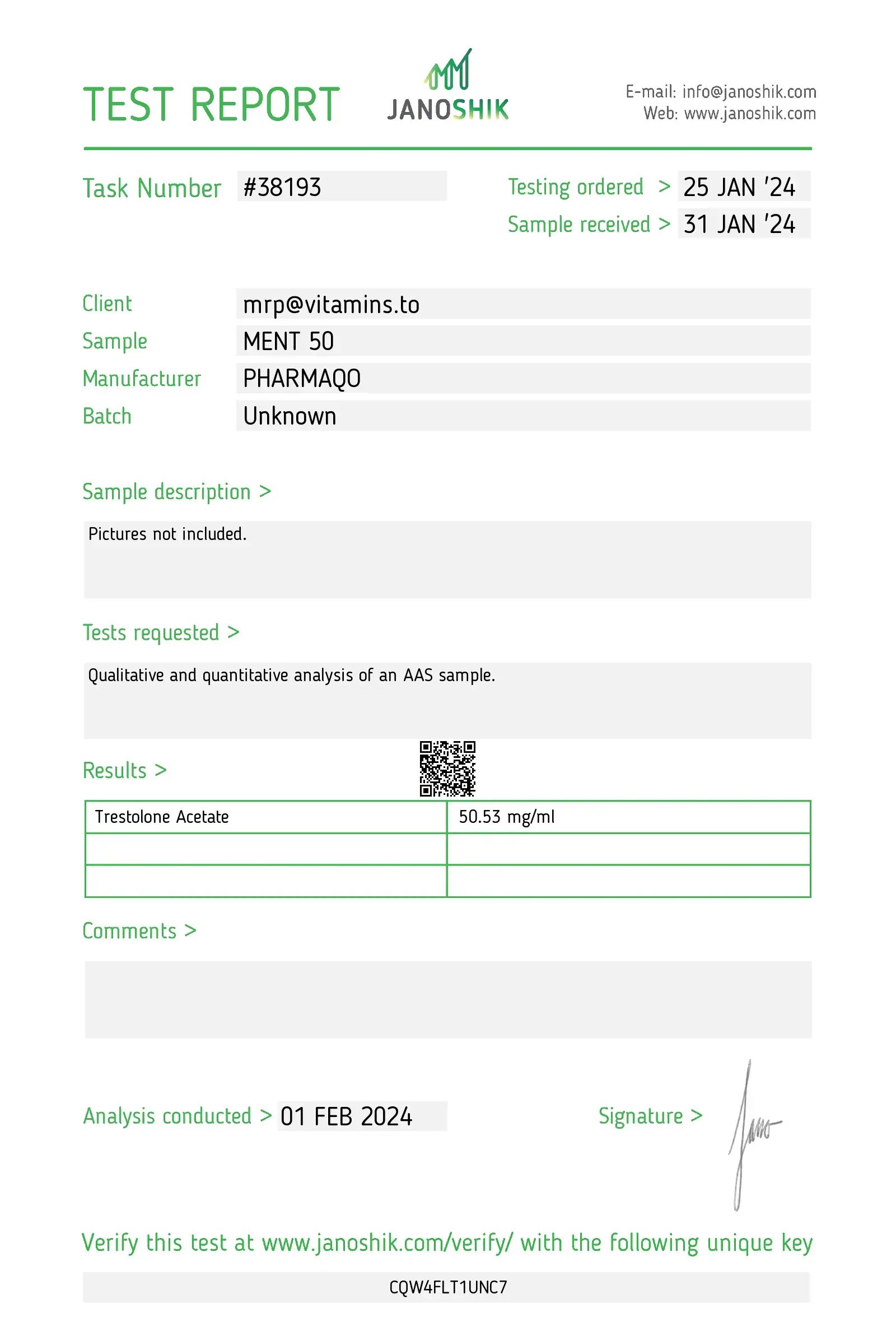 Ment 50 – Pharmaqo Labs – Image 3