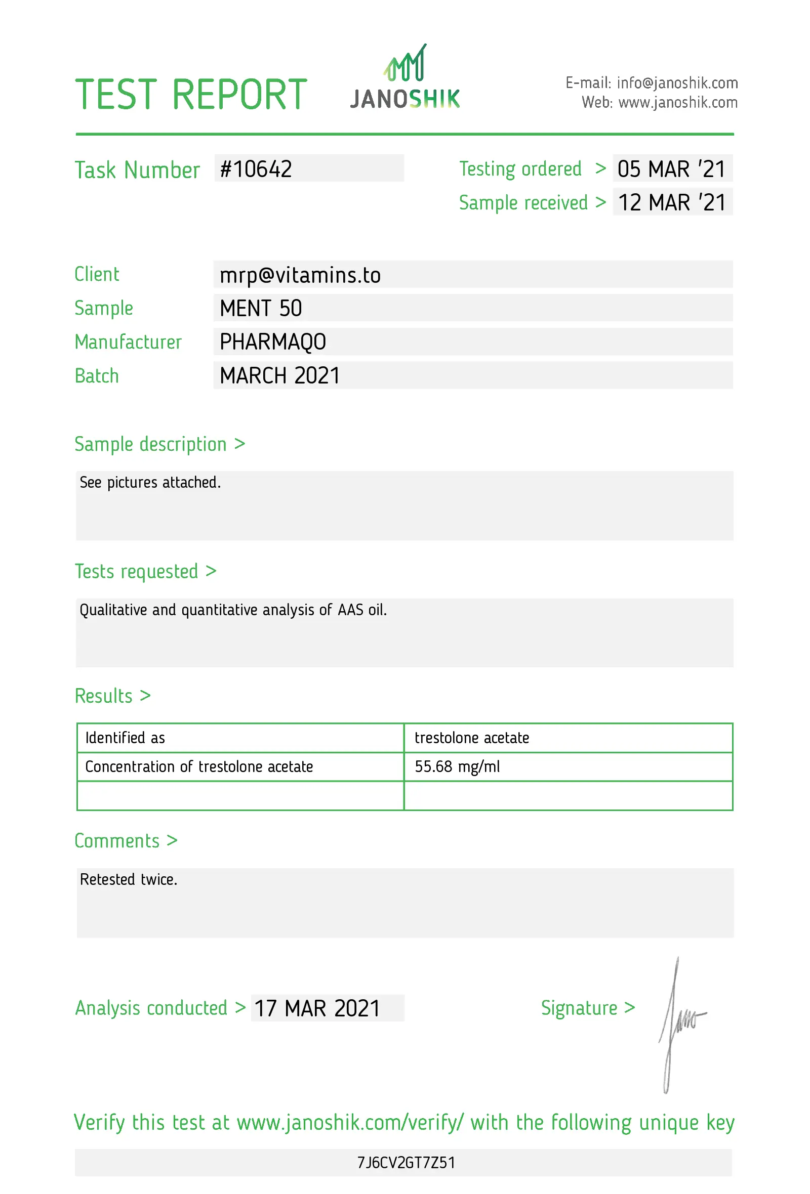 Ment 50 – Pharmaqo Labs – Image 2