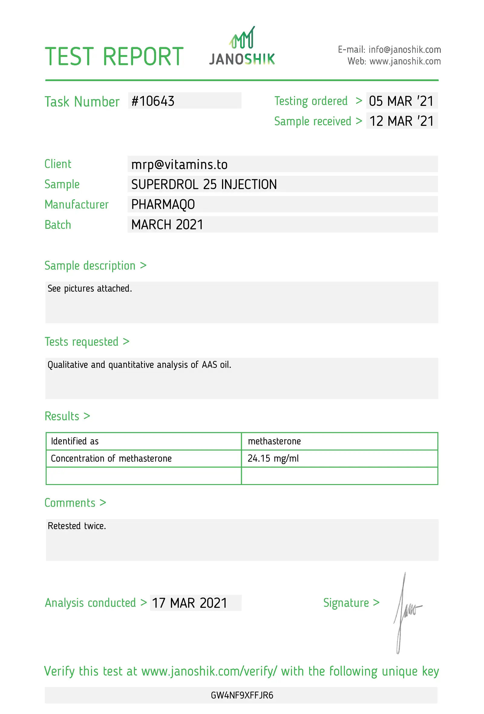 Superdrol 25 – Pharmaqo Labs – Image 2