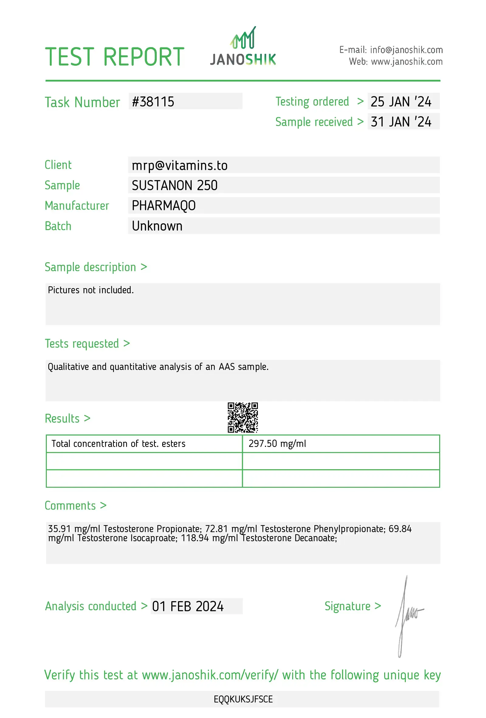 Sustanon 250 – Pharmaqo Labs – Image 5