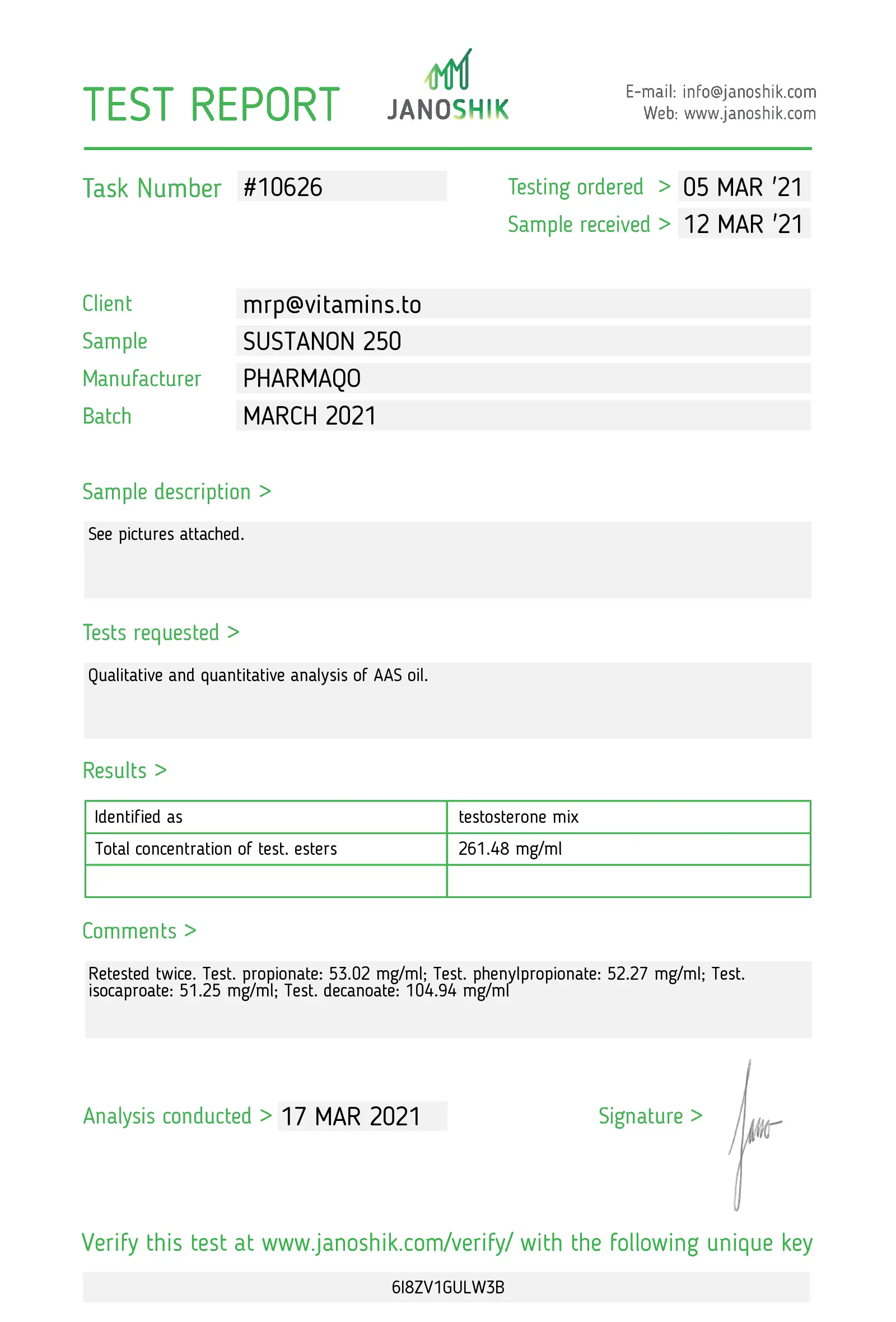 Sustanon 250 – Pharmaqo Labs – Image 3
