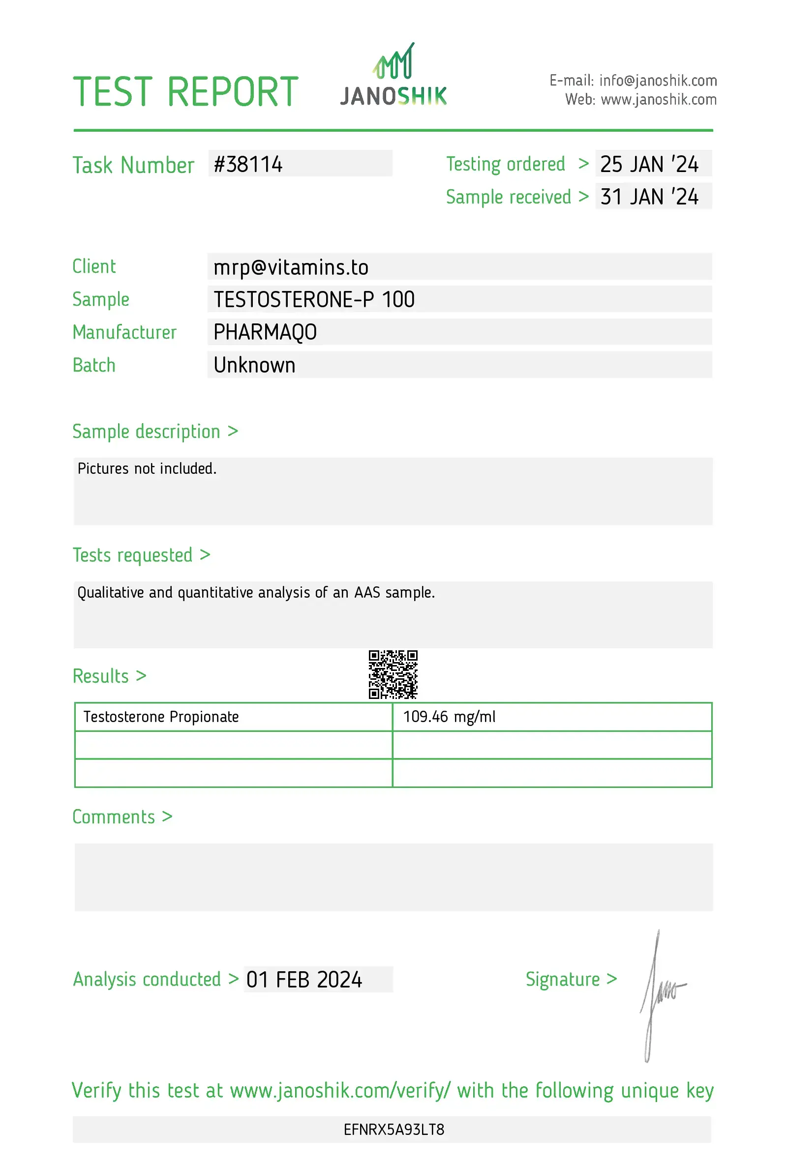 Testosterone-P 100 – Pharmaqo Labs – Image 2