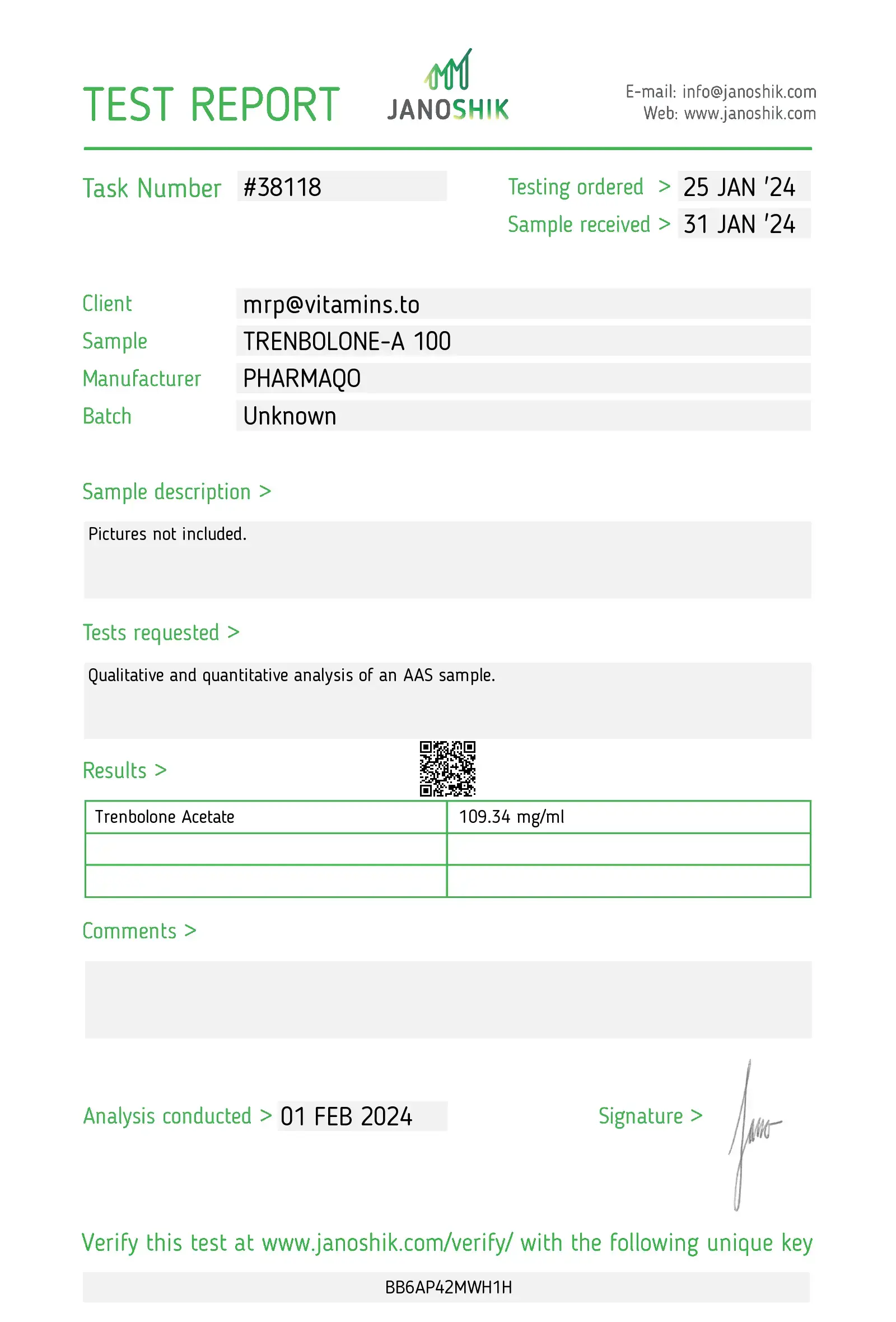 Trenabolone Ace. – Pharmaqo Labs – Image 2
