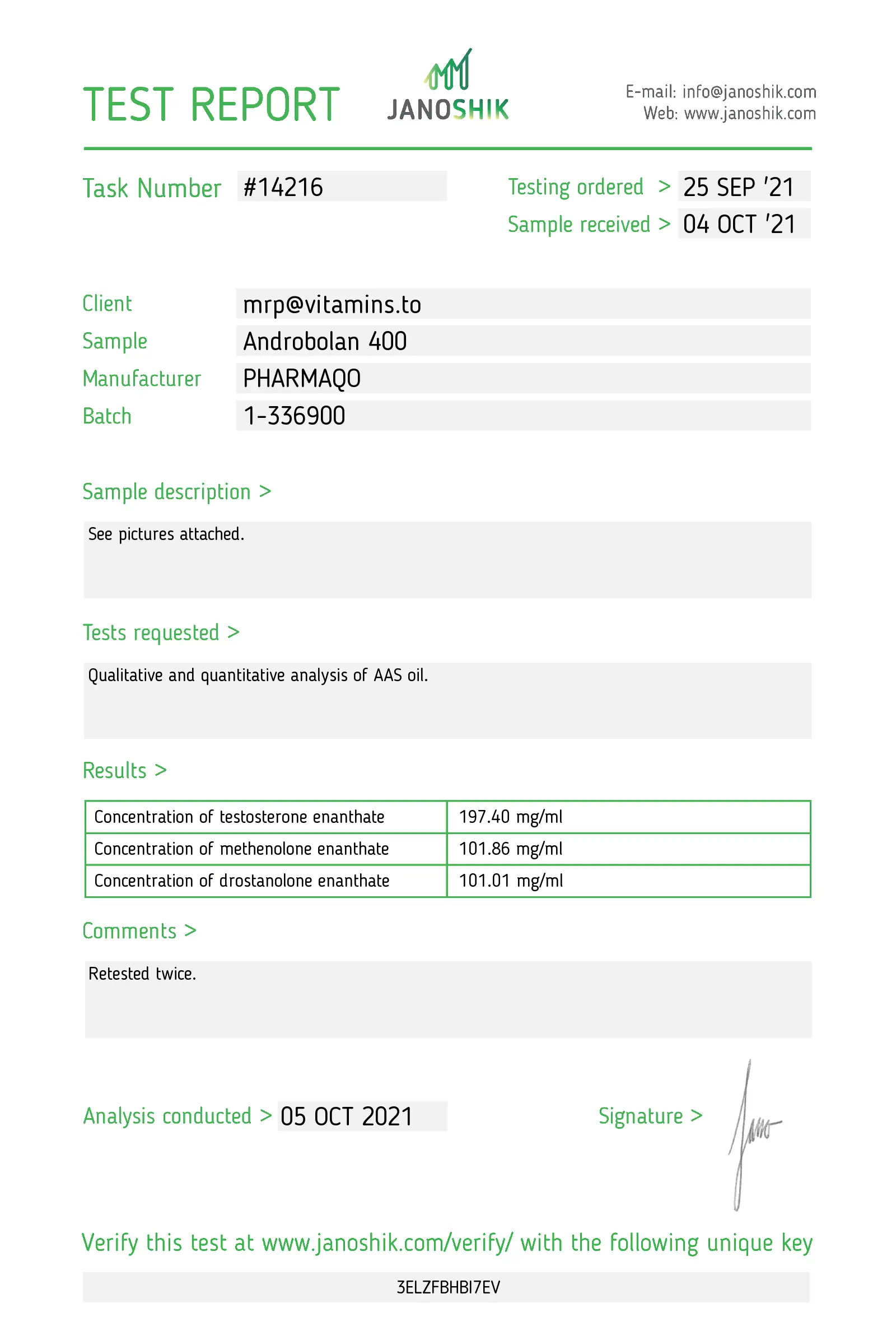 Androbolan 400 – Pharmaqo Labs – Image 3