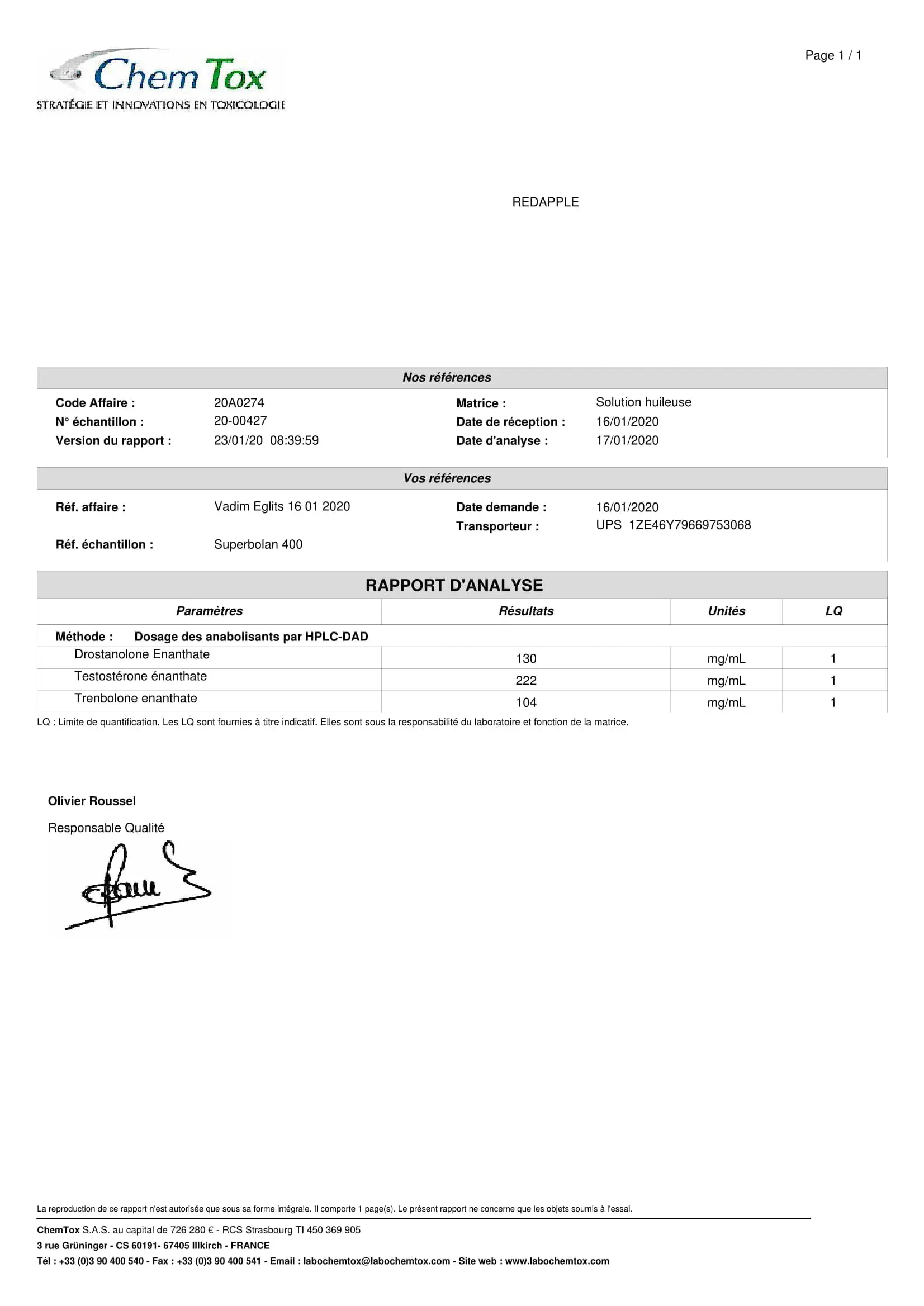 Superbolan 400 – Pharmaqo Labs – Image 4