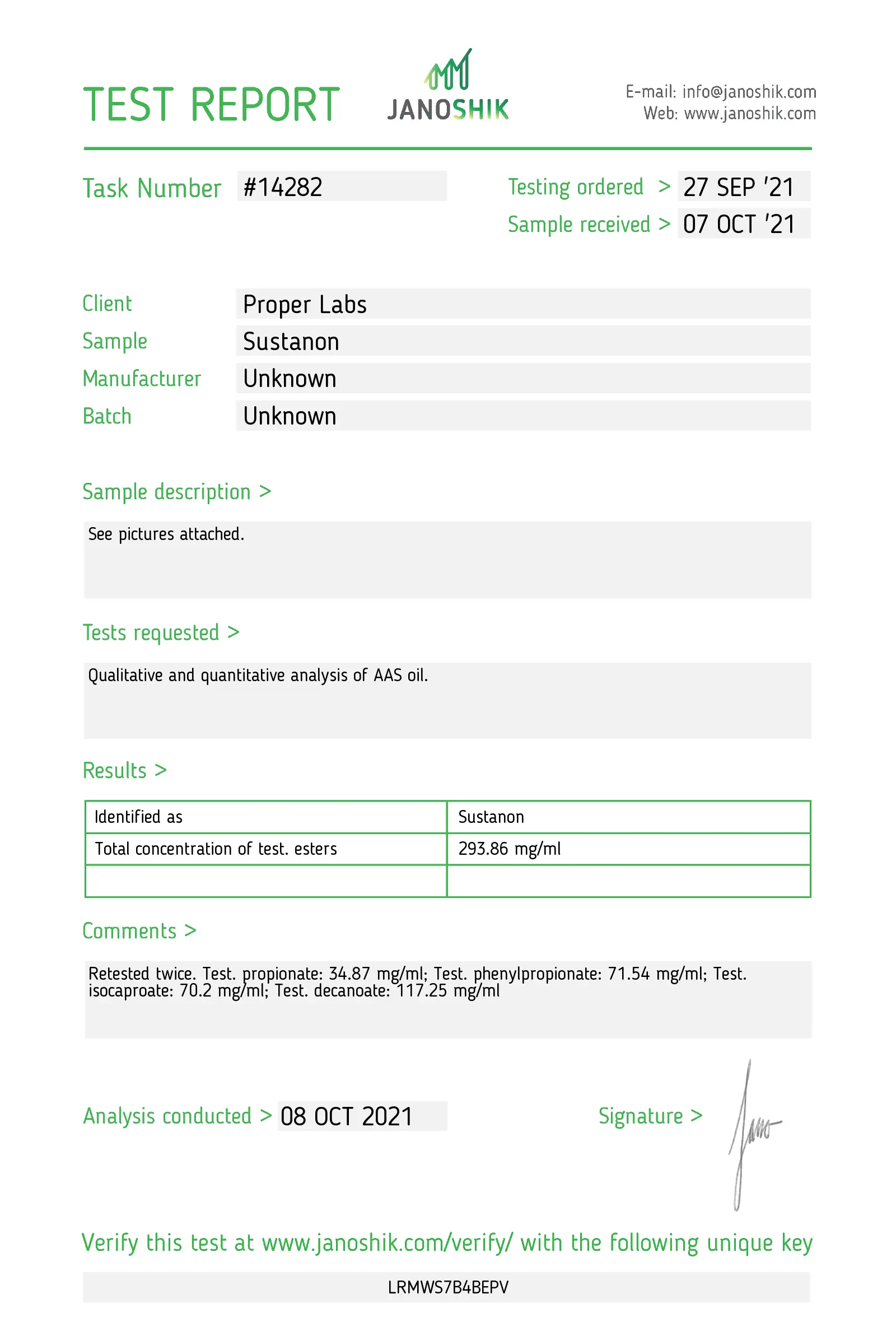 Sustanon 250 – Proper Labs – Image 2