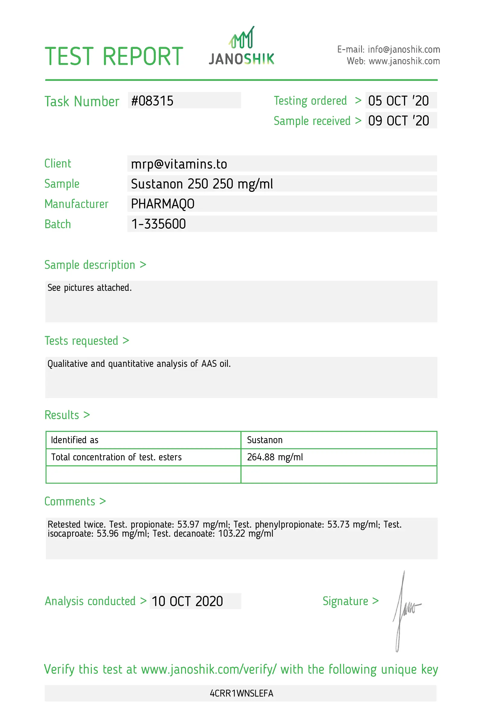 Sustanon 250 – Pharmaqo Labs – Image 2