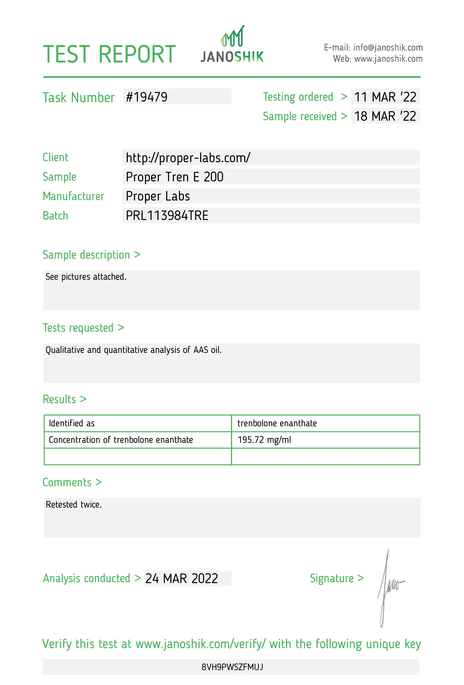 Trenbolone Enanthate 200 – Proper Labs – Image 2