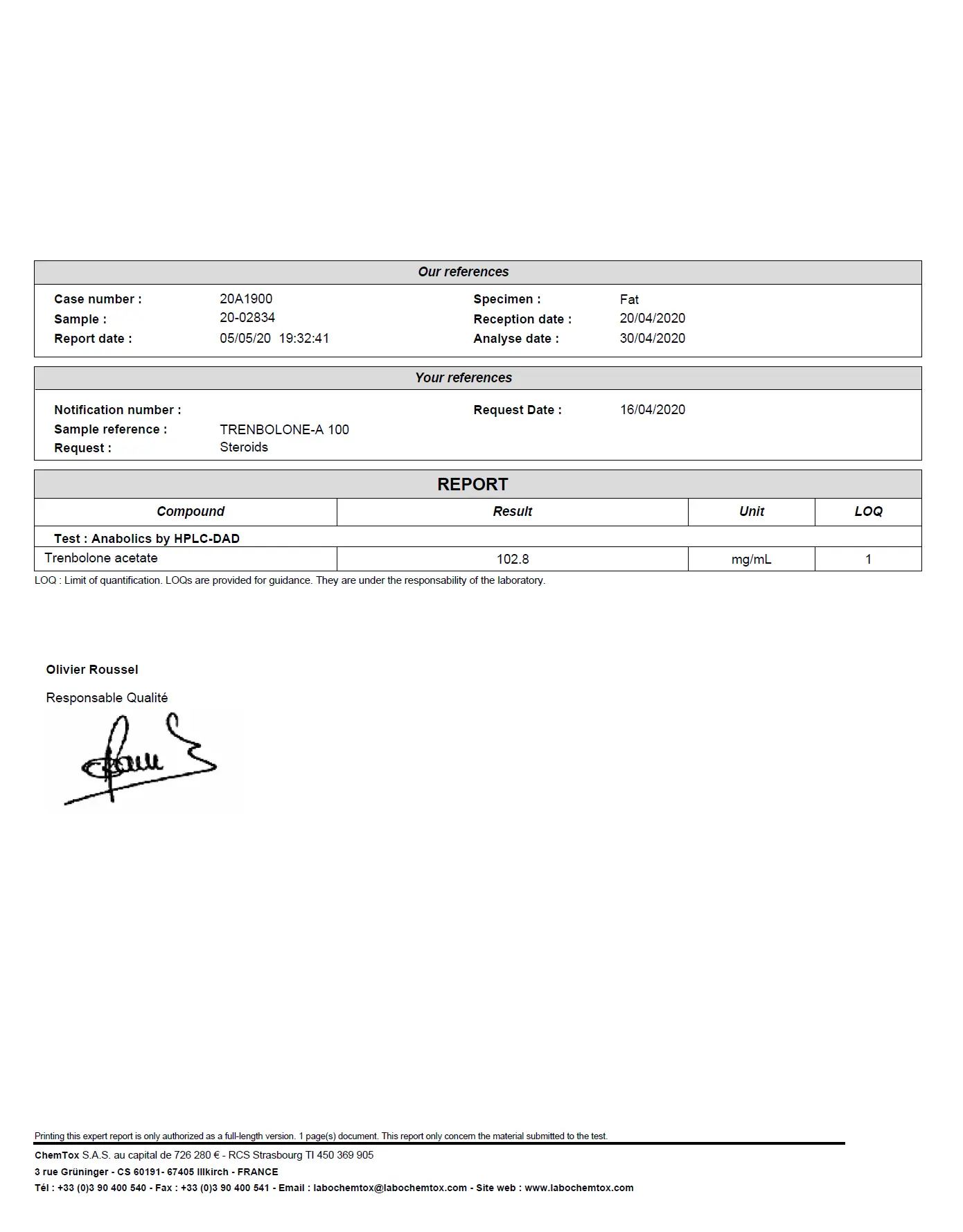 Trenabolone Ace. – Pharmaqo Labs – Image 7
