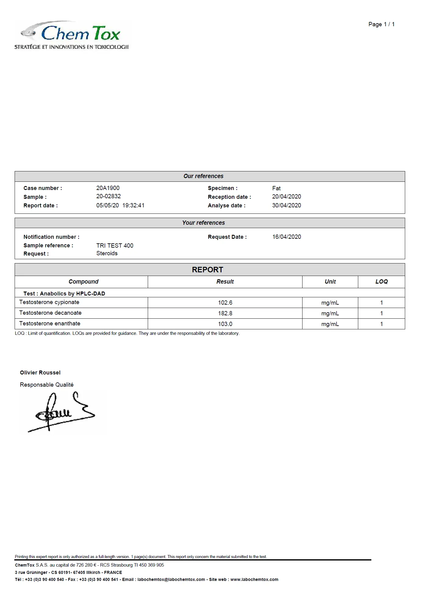 Tri-Ester Test 400 – Pharmaqo Labs – Image 7