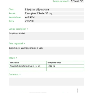 Alternative view of Clomid Citrate – Anfarm Hellas