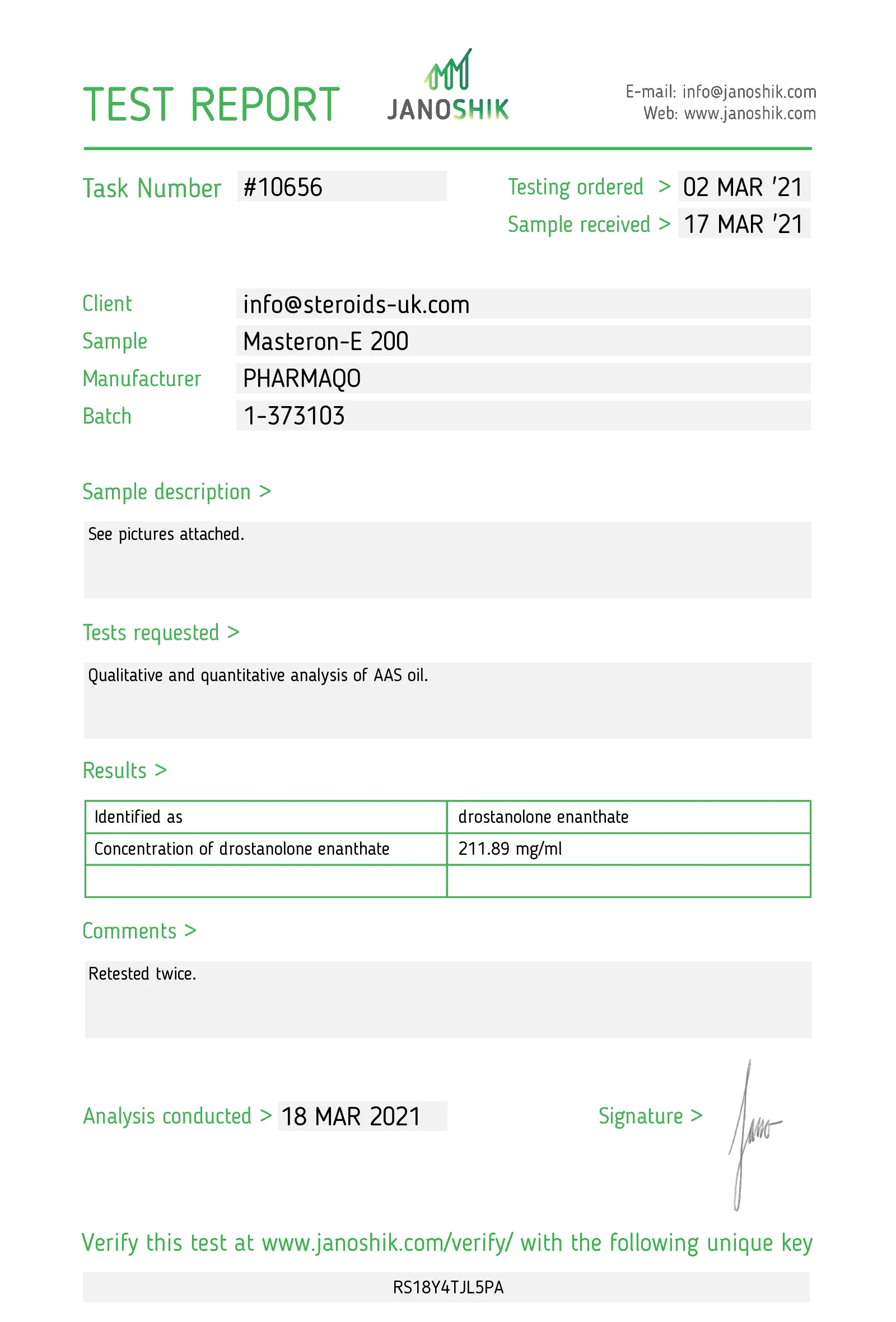 Drostanolone-E 200 – Pharmaqo Labs – Image 3