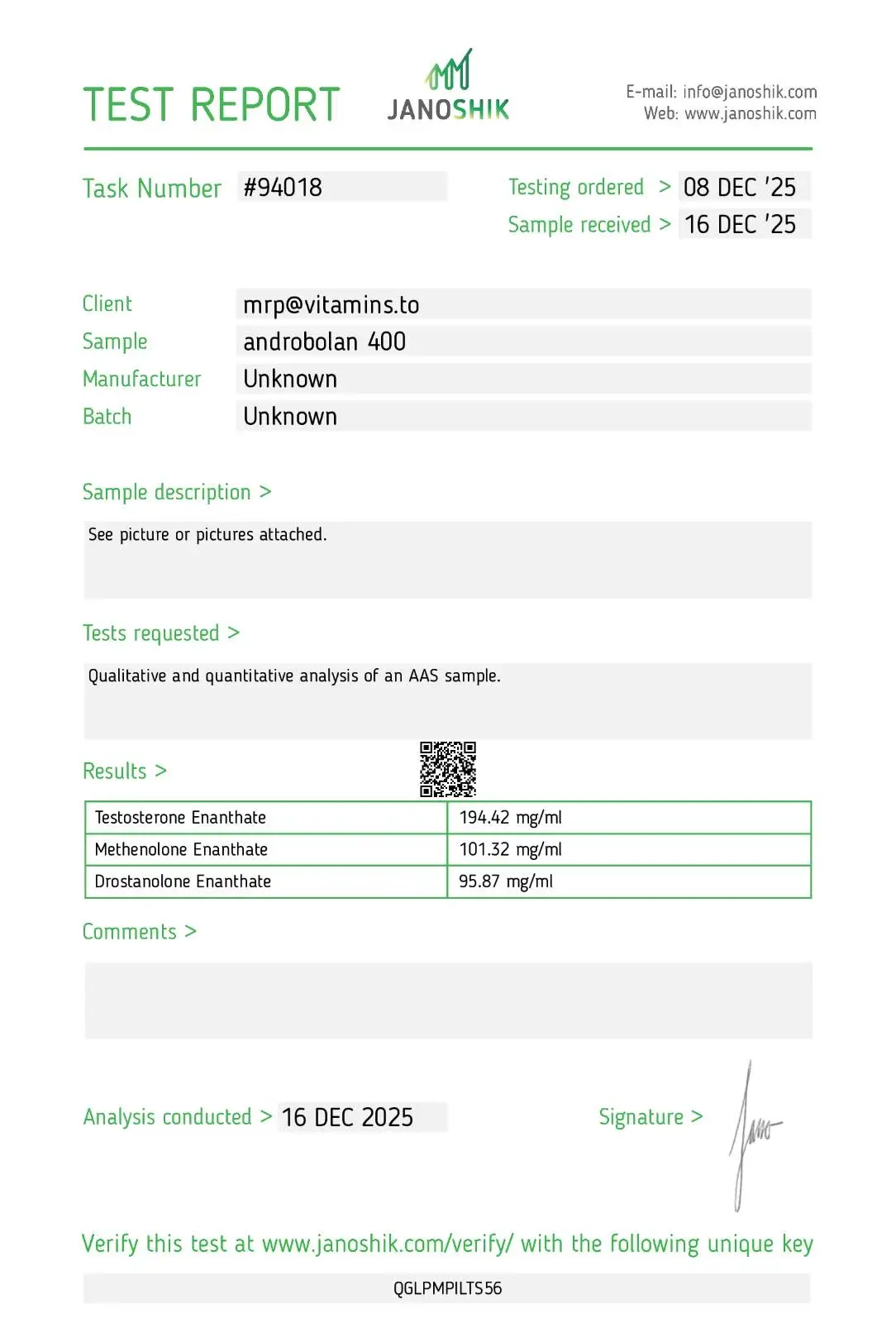Androbolan 400 – Pharmaqo Labs – Image 5