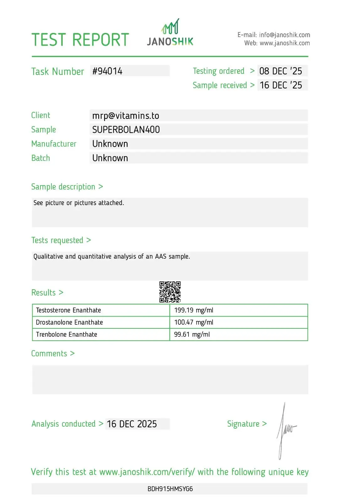 Superbolan 400 – Pharmaqo Labs – Image 9